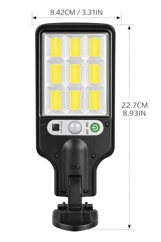 Busstier Güneş Enerjili Sensörlü Solar LED Lamba 72 LED Hareket Algılayıcılı Dış Mekan Duvar Aydınlatması Su Geçirmez Güvenlik Bahçe Balkon Garaj Aydınlatma – MaviKutu