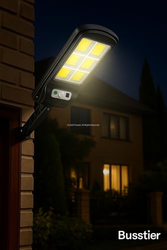 Busstier Güneş Enerjili Sensörlü Solar LED Lamba 72 LED Hareket Algılayıcılı Dış Mekan Duvar Aydınlatması Su Geçirmez Güvenlik Bahçe Balkon Garaj Aydınlatma – MaviKutu