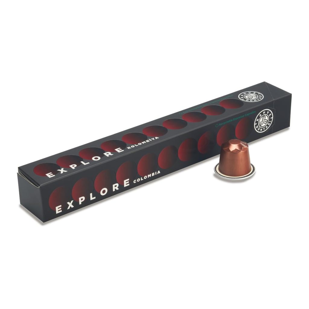 Kahve Dünyası Kolombiya Kapsül Kahve 10'lu Kutu – MaviKutu