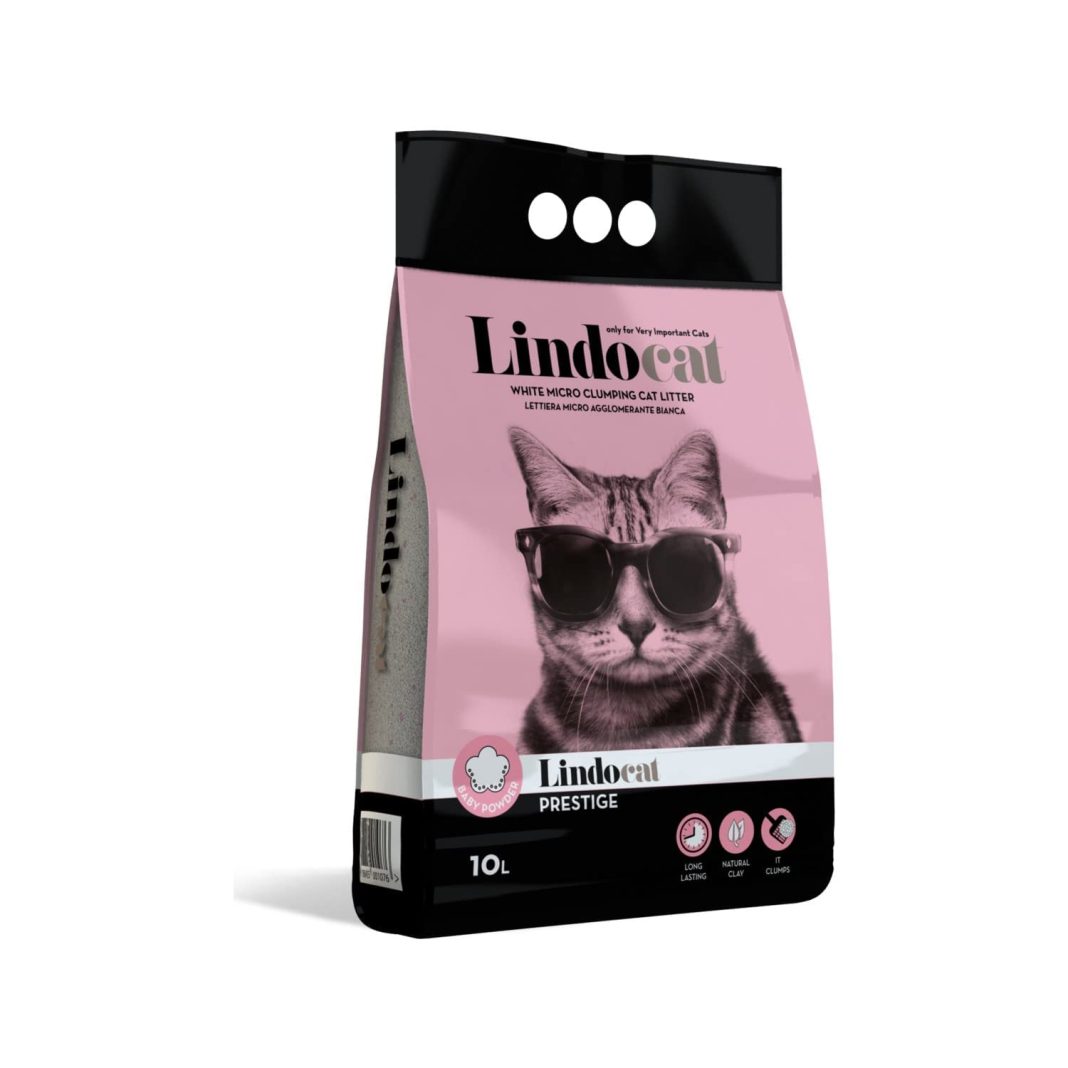 LindoCat Lindo Cat Bebek Pudralı İnce Taneli Kedi Kumu 10 Litre – MaviKutu