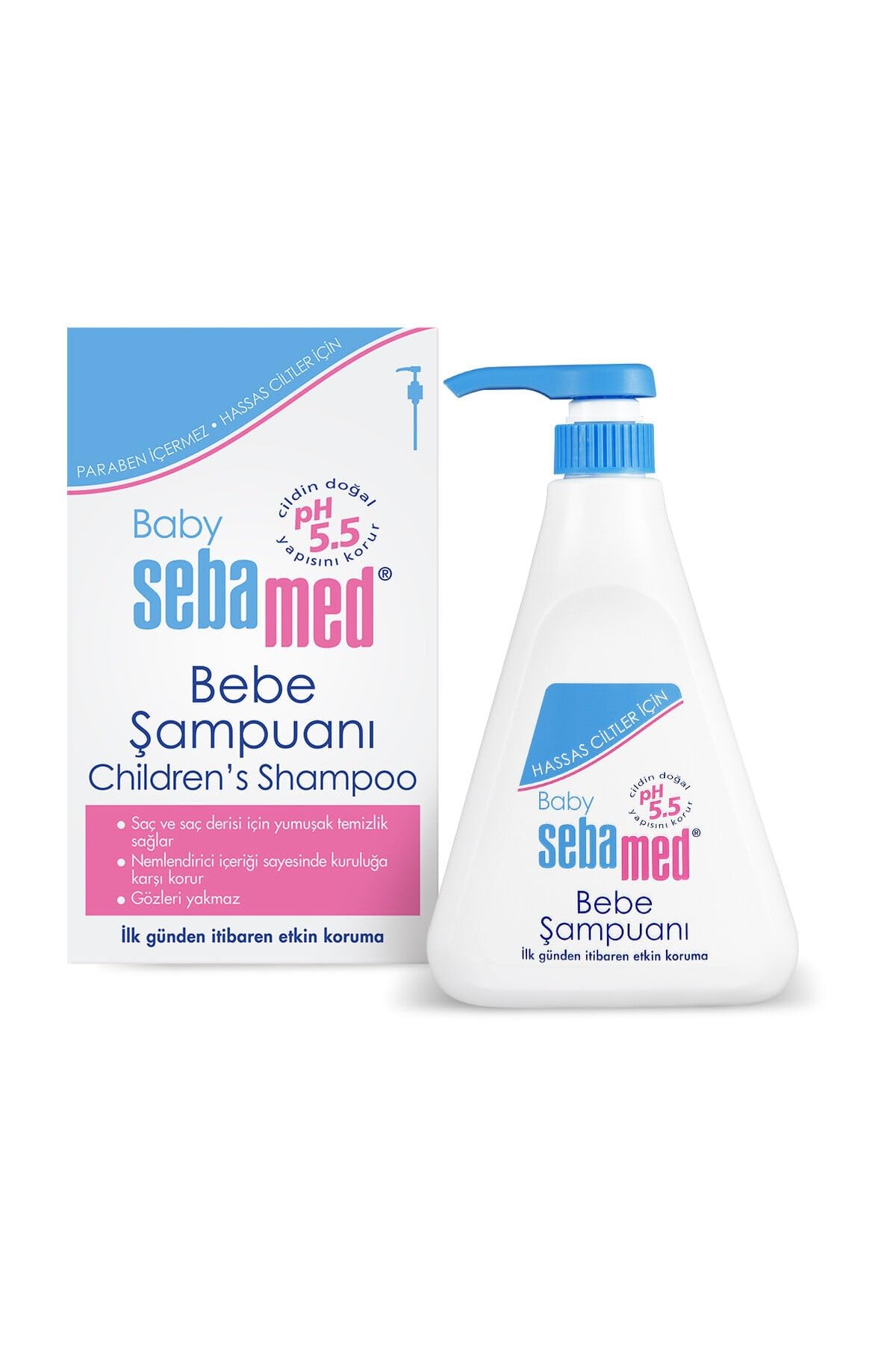 Sebamed Baby pH 5.5 Göz Yakmayan Formül Nemlendirici Etkili Papatya Özütlü Bebek Şampuanı 500 ml – MaviKutu