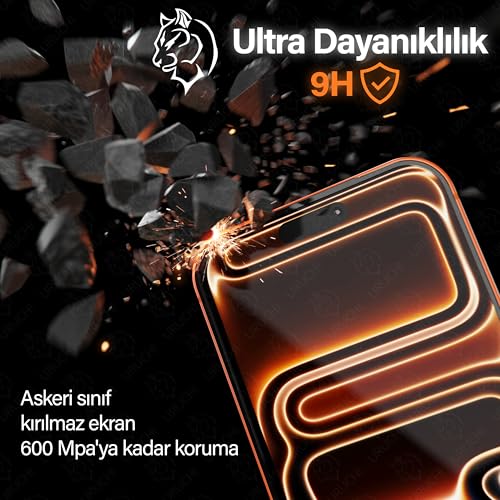 URUCHI iPhone 17 Pro Max İle Uyumlu PREMIUM Hizalama Aparatlı ve Takılırken Camın Altında Kesinlikle Toz Bırakmayan Darbelere Karşı Ekstra Güçlü HD Ekran Koruyucu Cam – MaviKutu
