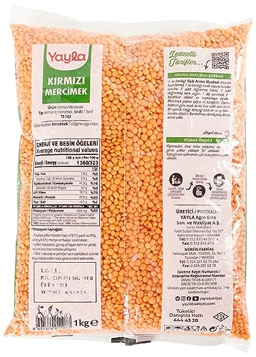 yayla Kırmızı Mercimek, 1 kg – MaviKutu