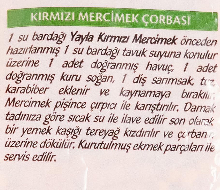 yayla Kırmızı Mercimek, 1 kg – MaviKutu