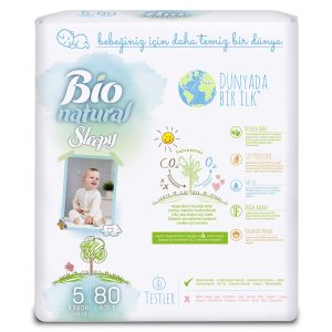 Sleepy Bio Natural Bebek Bezi 5 Numara Junior 80 Adet – MaviKutu