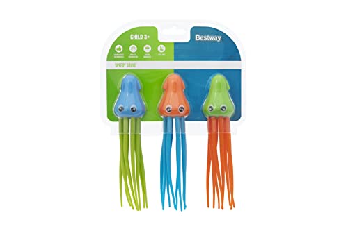 Bestway Speedy Squid Dalış Figür Seti, 3'lü Set 16,8 x 4,5 x 4,5 cm – MaviKutu