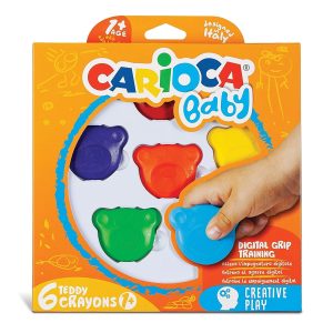 Carioca Teddy Bebek Crayons 6'Li +1 Yaş – MaviKutu