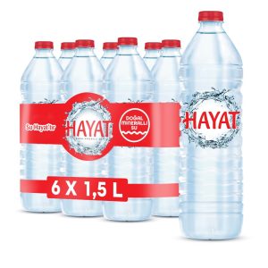 Hayat Doğal Mineralli Su 6×1,5 L – MaviKutu
