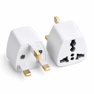 Kyrotech Tip G, İngiliz Adaptör Fişi, Hindistan, İngiltere, Dubai, Hong Kong, Singapur, Kıbrıs Fişi, Hac, Umre Uyumlu, 2 ve 3 Uçlu Seyahat Fiş Çevirici Dönüştürücü Priz, Uluslararası Güç Adaptörü – MaviKutu