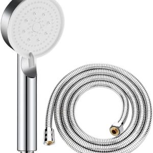 Mayaglory 5 Fonksiyonlu Ayarlanabilir Yüksek Basınçlı Masaj Etkili Duş Seti, Turbo Fan Lite Duş Seti Chrome – MaviKutu