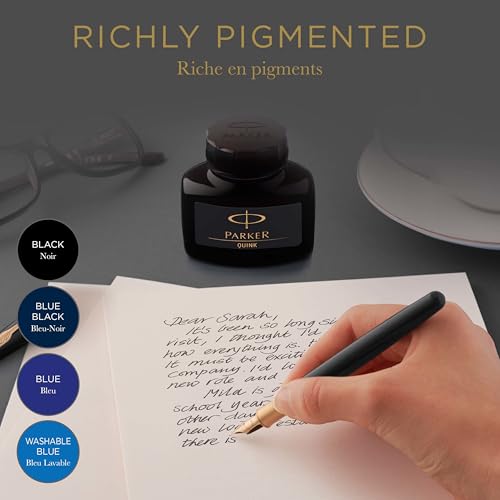 Parker Quink Dolma Kalem Şişe Mürekkebi, 57 Ml, Mavi-Siyah – MaviKutu