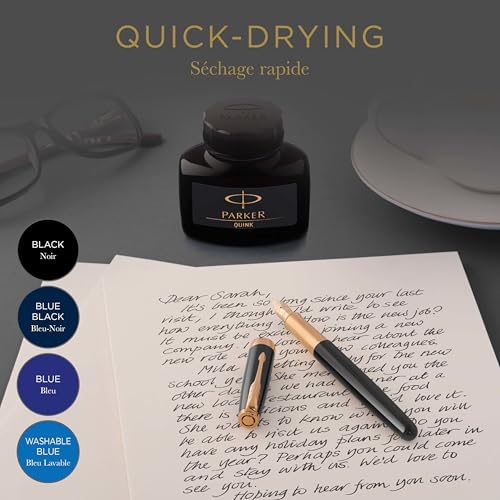 Parker Quink Dolma Kalem Şişe Mürekkebi, 57 Ml, Mavi-Siyah – MaviKutu