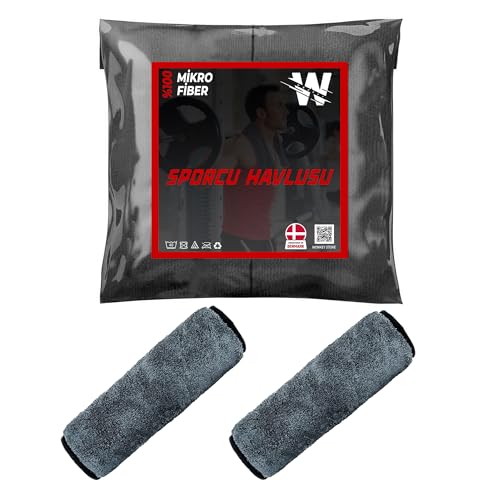Wonkey Sporcu Fitness Antreman Havlusu 30×100 cm, Ultra Hafif ve Hızlı Kuruyan Mikrofiber Spor Havlu, Gym Boks Pilates Tenis Havlusu (2 Adet 30×100, Gri) – MaviKutu