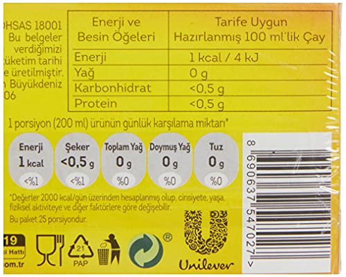 Lipton Doğu Karadeniz Bardak Poşet Çay 25'li Paket – MaviKutu