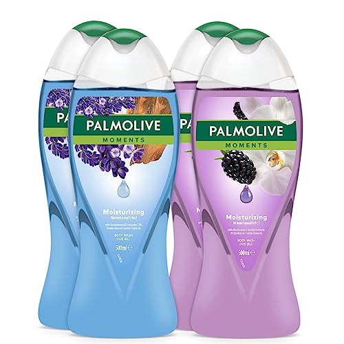 Palmolive Moments Lavanta Yağları ve Böğürtlen ile Nemlendirici Banyo ve Duş Jeli 500ml x 4 Adet – MaviKutu