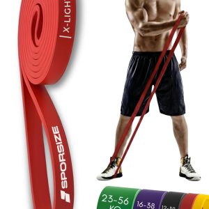 Sporsize Profesyonel Direnç Bandı Tekli Güçlü Lateks Loop Band, Fitness, CrossFit, Pilates ve Ev Egzersizleri için – MaviKutu