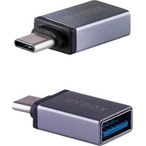 SYROX Type C USB 3.1 to USB 3.0 Dönüştürücü OTG Çevirici Adaptör Metal MacBook, iPad Air 2020, iPad Pro, Surface Pro, XPS ve Daha Fazlası ile Uyumlu- USB to USB C Adapter, Up 5Gbps – MaviKutu