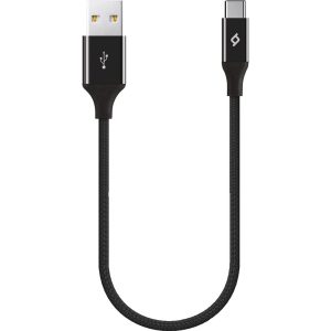 ttec AlumiCable Mini Type-C 30cm Şarj Kablosu, Siyah – MaviKutu