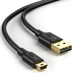 UGREEN 2.0 A USB-A & Mini-USB, Şarj ve Data Kablosu, 1.5 Metre, Siyah – MaviKutu