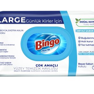 Bingo Yüzey Havlusu Beyaz Sabun 96'lı – MaviKutu